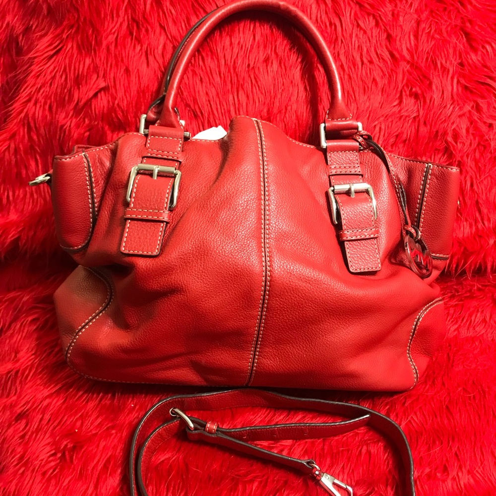 Michael Kors Red Leather Purse